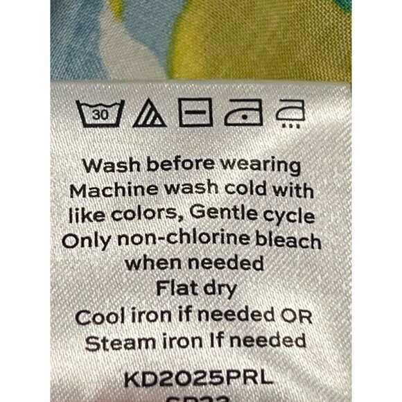 Draper James RSVP Womens Button Side Tank Top Size Small S Yellow Floral EUC - Picture 9 of 9